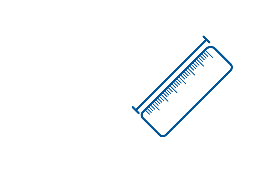 Symbol für Länge, Breite Höhe